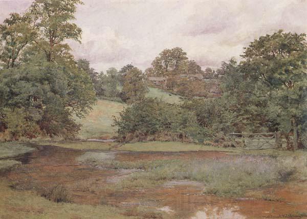 Wilmot Pilsbury,RWS Landscape in Leicestershire (mk46) Spain oil painting art